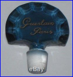 Vintage Guerlain Baccarat Style Shalimar Perfume Bottle 1 1/3 OZ 1/2 Full 4 3/4