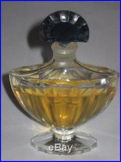 Vintage Guerlain Baccarat Style Shalimar Perfume Bottle 1 OZ 1/2 Full 4