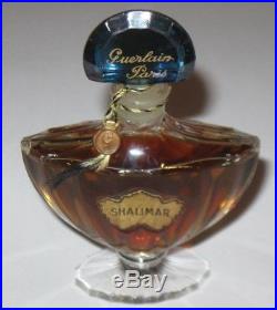 Vintage Guerlain Baccarat Style Shalimar Perfume Bottle 1 OZ 3/4+ Full 4