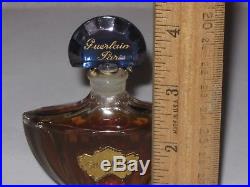 Vintage Guerlain Baccarat Style Shalimar Perfume Bottle 1 OZ 30 ML Open 3/4 Full