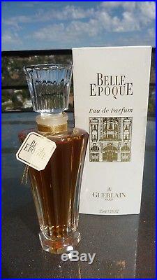 Vintage Guerlain Belle Epoque Harrods Baccarat Perfume Bottle in Box