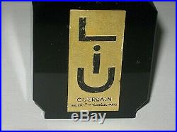 Vintage Guerlain Black Glass Baccarat Style Perfume Bottle/Box Liu Empty/Open 3
