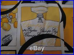 Vintage Guerlain Champs Elysees Perfume Bottle Silk Blouse Shirt Paolo Santini 4