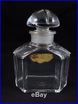 Vintage Guerlain Chant d'Aromes Baccarat Crystal Perfume Bottle Empty