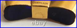 Vintage Guerlain Coque D'Or Cobalt & Blue Baccarat Bow Tie Perfume Bottle- Large