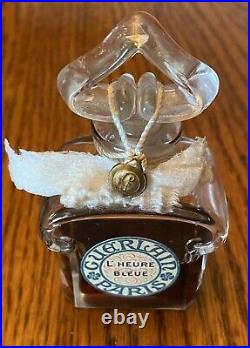 Vintage Guerlain L'heure Bleue Parfum, Baccarat Bottle, Sealed In Box