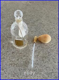 Vintage Guerlain Liu Eau De Parfum 4.2 Fl. Oz. Empty Bottle With Box & Atomizer Vintage Guerlain Liu Eau De Parfum 4.2 Fl. Oz. Empty Bottle With Box & Atomizer