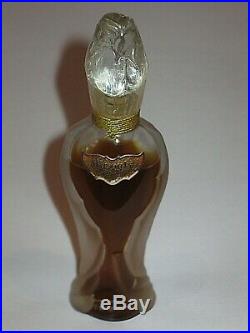 Vintage Guerlain Mitsouko Amphora Rosebud Perfume Bottle & Box 1/2 OZ 2/3+ Full