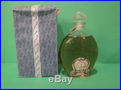 Vintage Guerlain Mitsouko EDT Perfume Lalique Bottle 3 oz w Box Pre 1950s