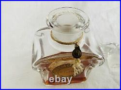 Vintage Guerlain Mitsouko Etched Baccarat Crystal Perfume Bottle 4.75French