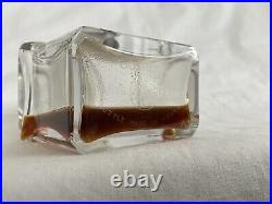 Vintage Guerlain Mitsouko Etched Baccarat Crystal Perfume Bottle 4.75French