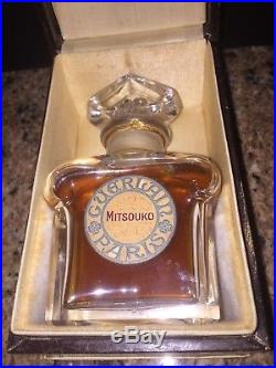 Vintage Guerlain Mitsouko Perfume Baccarat 4 Oz Bottle Unopened In Box Rare