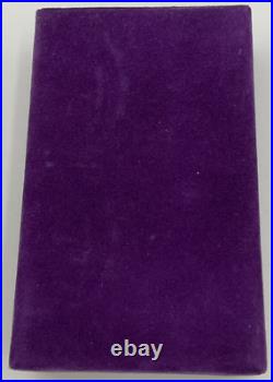 Vintage Guerlain Paris Shalimar EMPTY Perfume Bottle 1/2 Ounce Purple Box