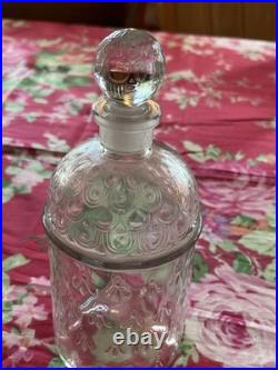 Vintage Guerlain Perfume Bottle Glass Bees 1000ml EUC