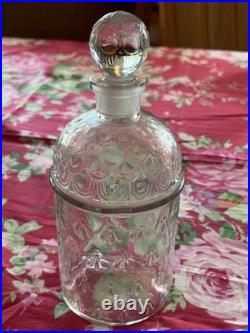 Vintage Guerlain Perfume Bottle Glass Bees 1000ml EUC