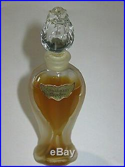 Vintage Guerlain Perfume Bottle Shalimar Rosebud/Amphora 1/2 OZ, Open 3/4 Full