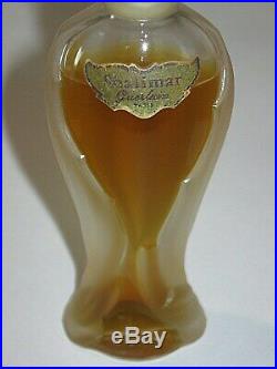 Vintage Guerlain Perfume Bottle Shalimar Rosebud/Amphora 1/2 OZ, Open 3/4 Full