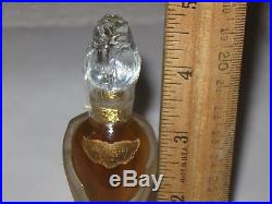 Vintage Guerlain Perfume Bottle Shalimar Rosebud/Amphora 1/2 OZ Sealed/Full 1967