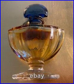 Vintage Guerlain Shalimar 1/3 fl. Oz. Bottle & Purple Velour Presentation Box