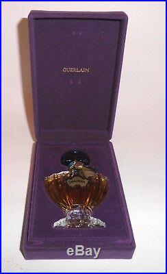 Vintage Guerlain Shalimar Perfume 1/2 fl. Oz Sealed Bottle Velvet Box