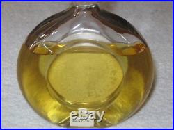 Vintage Guerlain Shalimar Perfume Bottle 1960s Cologne 6 OZ Sealed, 3/4 Full