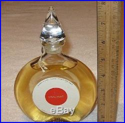 Vintage Guerlain Shalimar Perfume Bottle 1960s Cologne 6 OZ Sealed/Full