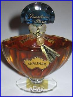 Vintage Guerlain Shalimar Perfume Bottle/Box 1970s/80s 1 OZ Sealed Full 4