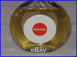Vintage Guerlain Shalimar Perfume Bottle/Box Cologne 3 OZ 90 ML Sealed 3/4 Full