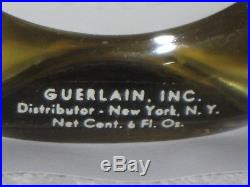 Vintage Guerlain Shalimar Perfume Bottle & Box Cologne 6 OZ Sealed, 3/4 Full