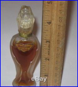 Vintage Guerlain Shalimar Perfume Bottle/Box Rosebud/Amphora 1/2 OZ Sealed, 1967