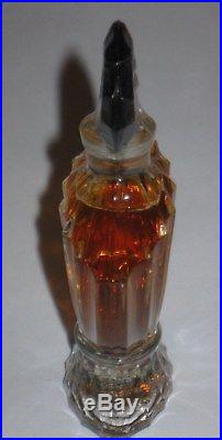 Vintage Guerlain Shalimar Perfume Bottle/Purple Box 1/2 OZ Sealed/Full 3 3/4