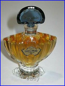 Vintage Guerlain Shalimar Perfume Bottle/Purple Box 1/2 OZ Unused/Full 1983