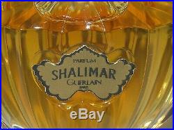 Vintage Guerlain Shalimar Perfume Bottle/Purple Box 1/2 OZ Unused/Full 1983