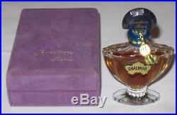 Vintage Guerlain Shalimar Perfume Bottle/Purple Box 1/3 OZ Sealed, 2/3+ Full