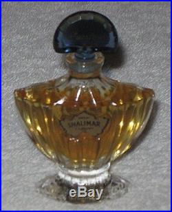 Vintage Guerlain Shalimar Perfume Bottle/Purple Box 1/4 OZ Unused 3/4+ Full