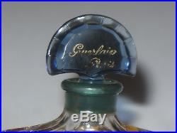 Vintage Guerlain Shalimar Perfume Bottle/Purple Box Unused 1/3 OZ Full