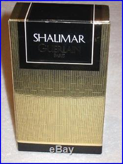 Vintage Guerlain Shalimar Perfume Bottle/Purple Boxes 1/2 OZ Sealed/Full 1983