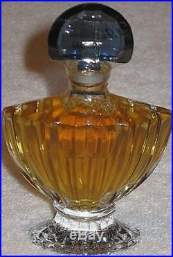 Vintage Guerlain Shalimar Perfume Bottle/Purple Boxes 1/2 OZ Sealed/Full 1983