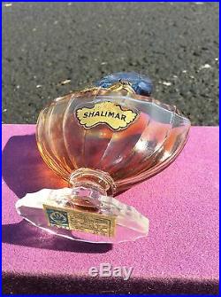 Vintage Guerlain Shalimar Perfume baccarat style bottle with presentation box