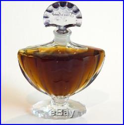 Vintage Guerlain Shalimar Perfume in Baccarat Bottle Appears 95%+ Full No Label