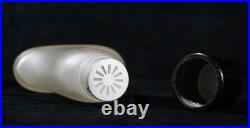 Vintage Guerlain Shalimar Talc Glass Bottle EC Rare Art Deco (CB6)