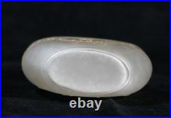 Vintage Guerlain Shalimar Talc Glass Bottle EC Rare Art Deco (CB6)