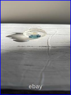 Vintage Guerlain Shalimar crystal perfume bottle with blue stopper