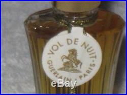 Vintage Guerlain Vol De Nuit Perfume Bottle & Box Sealed 1/4 OZ, 7.5 ML Full, #3