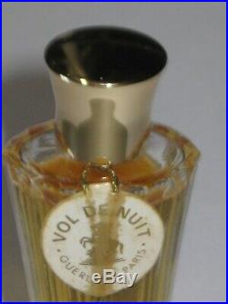 Vintage Guerlain Vol De Nuit Perfume Bottle & Boxes1/4 OZ, 3/4 Full Circa 1967