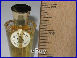 Vintage Guerlain Vol De Nuit Perfume Bottle & Boxes1/4 OZ, 3/4 Full Circa 1967