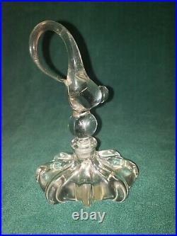 Vintage Gunderson PAIRPOINT LONG TAIL Bird Perfume Bottle SET PERFECT