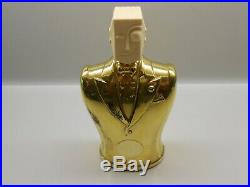 Vintage HIS Northwoods Aftershave Cologne Bottle Art Deco Man Rare Gold Version
