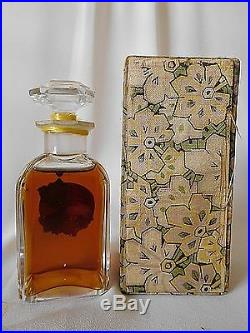 Vintage HOUBIGANT LE PARFUM IDEAL 2 oz Parfum / Perfume, Sealed Baccarat Bottle