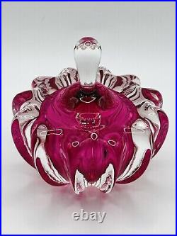 Vintage Hand Blown Signed Perfume Bottle